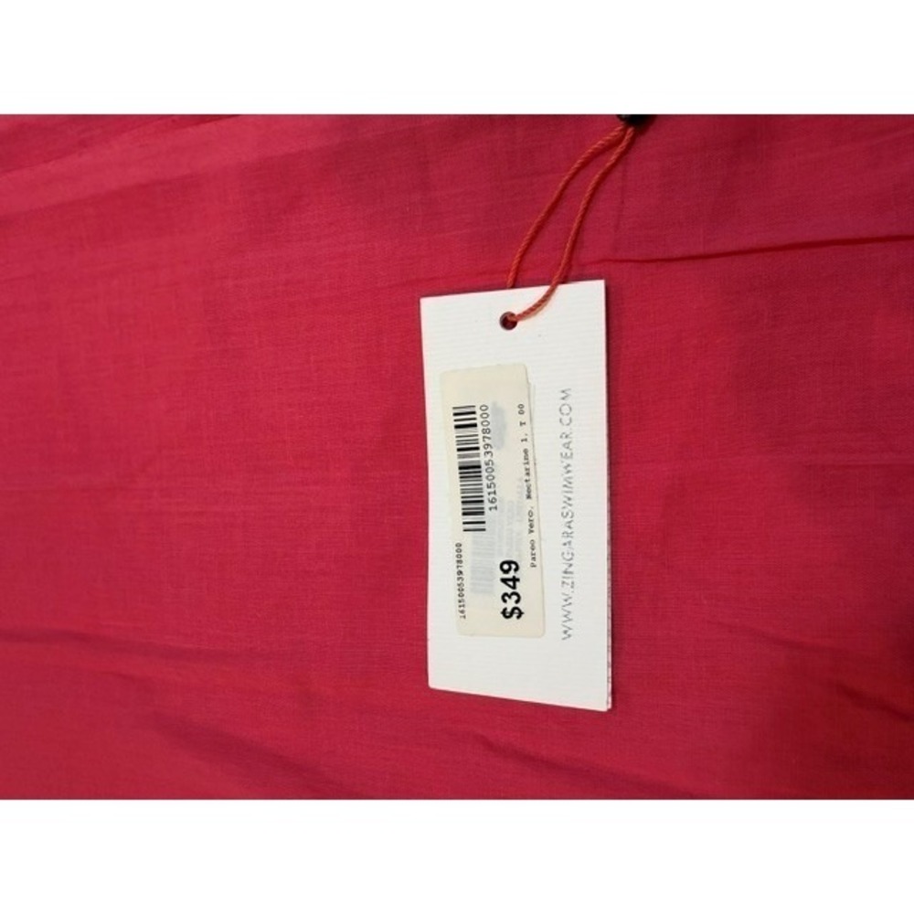 Zingara Pareo Vero Nectarine Luxury Fringe Wrap Shawl Sarong NWT $349‎ MSRP - Picture 5 of 5